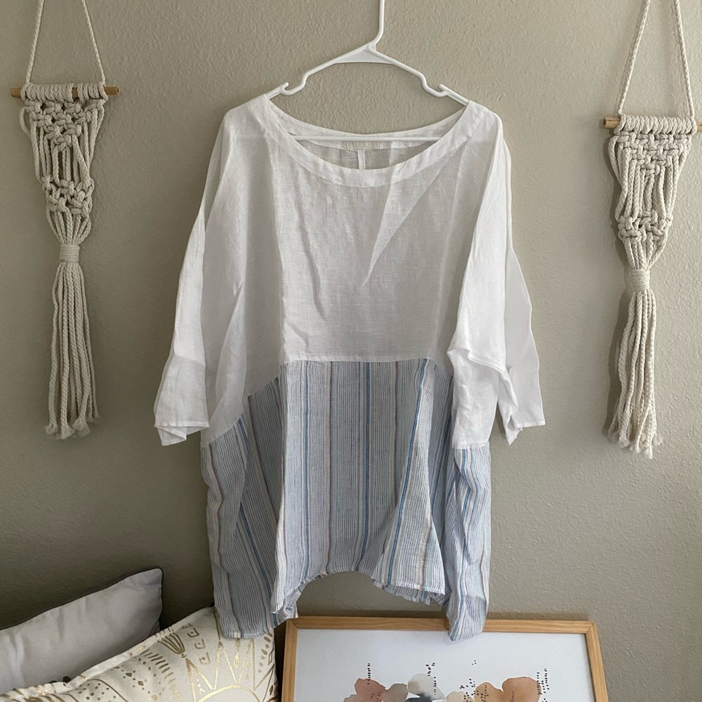 CP Shades Linen Tunic Dress XS with Pockets!